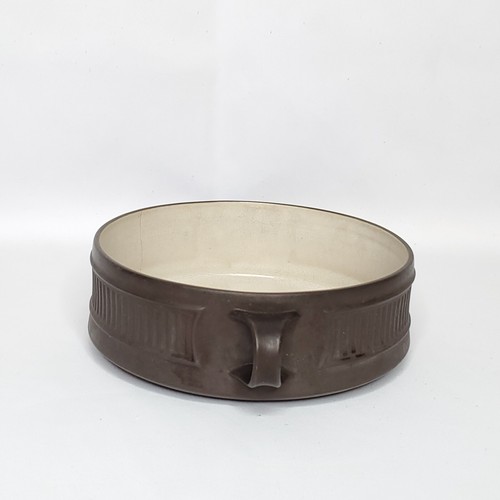 Dansk Flamestone Casserole Dish Fluted Brown Round 8" 2 Qt Denmark - Picture 2 of 10