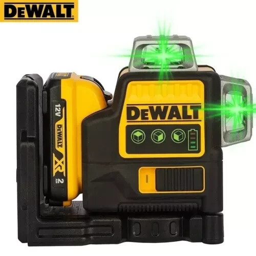 DeWalt DW089LG 12V Green Line 3 x 360 Laser Level Laser + Battery