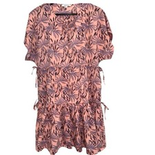 Madewell Button Front Oasis Palms Breezy Boho Dress EUC Size Small