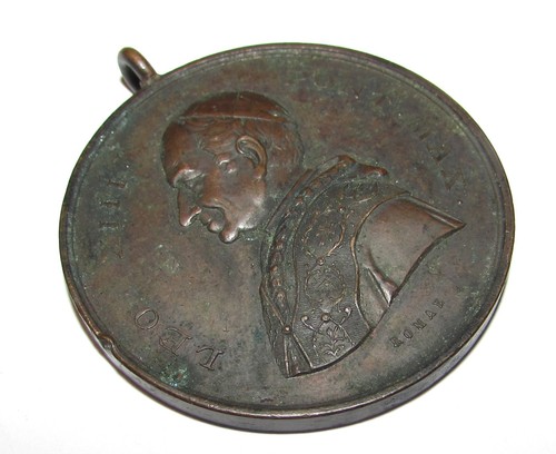 Leone XIII 1887 medaglia in bronzo - Picture 4 of 5