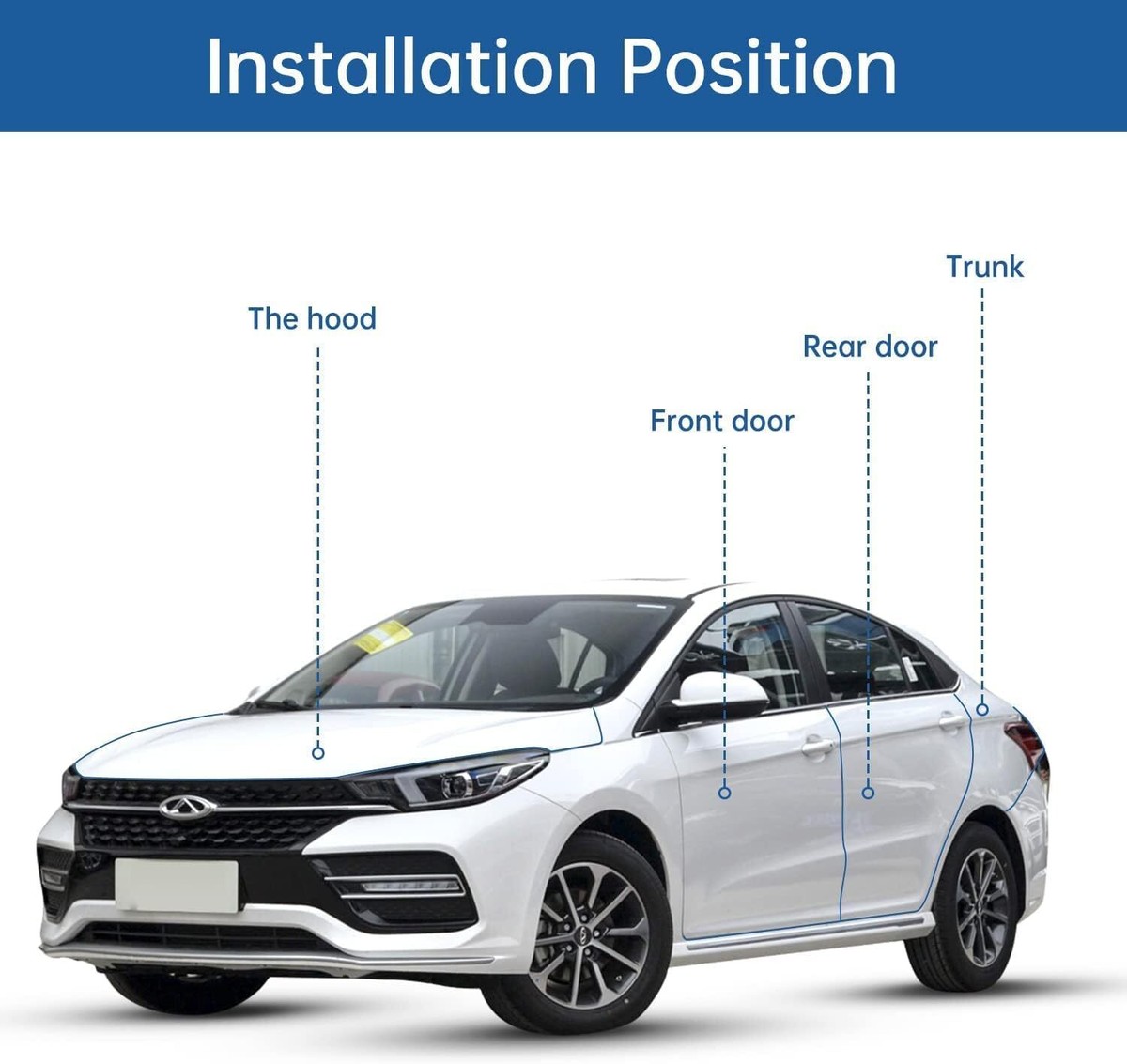 10m Auto Tür Kantenschutz Gummi - U-förmig Ohne Kleber Für Bleche
