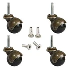Furniture Ball Caster Wheels, Vintage Furniture Replacement Castors for Chair,