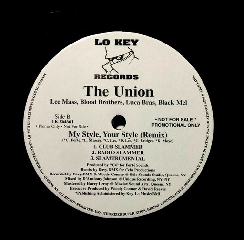 The Union – My Style, Your Style, 12" - 2006 Lo Key Records, Produced by C4 - NM - Picture 2 of 3