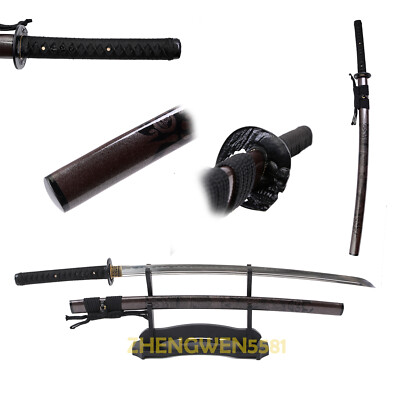 Hamon T10 Steel Japanese katana Sword Real Sharp Clay Tempered Battle Ready