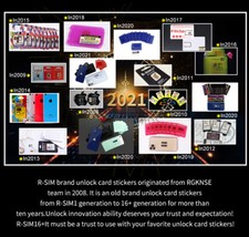 Upgrade RSIM 16 Nano Unlock Card,for iPhone 13 Pro 12 Pro Max X XS Max 8 IOS 15