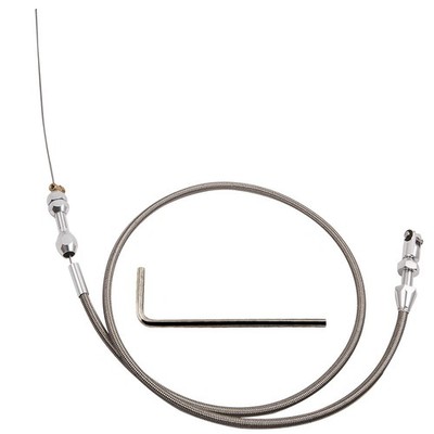 36in Stainless Steel Braided Throttle Cable for LS LS1 Engine 4.8L 5.3L 5.7L 6L