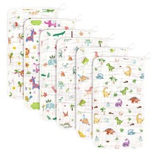 Baby Burp Cloths Muslin Washcloths 6 Pack Muslin Burp Cloths 100 Cotton Large...