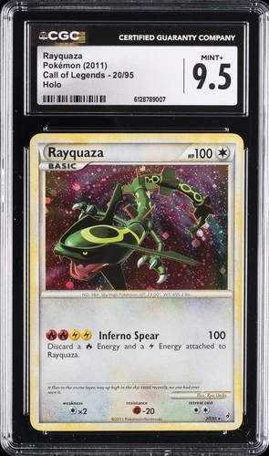 2011 POKEMON CALL OF LEGENDS HOLO #20/95 RAYQUAZA CGC 9.5