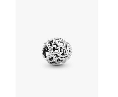 Pandora 790964 Charm Durchbrochen Öffne dein Herz Silber