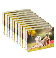 10PCS 5x7" Acrylic Picture Frame Magnet Double Sided 10 10MM Plexiglass Clear