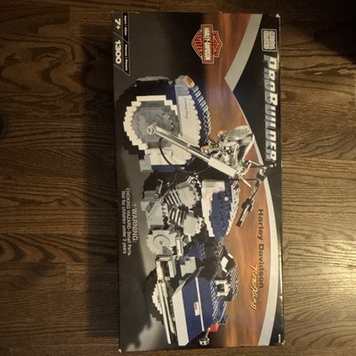 New Mega Bloks ProBuilder Harley-Davidson Touring Set 9930 1300pc 2001 Box