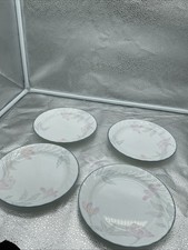 Lot of 4 Corelle PINK TRIO SWIRL Bread/Side/D...
