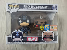 Funko Pop! Vinyl: Marvel - Comics-BlackBolt(GW)/Lockjaw(TR) 2 Pack