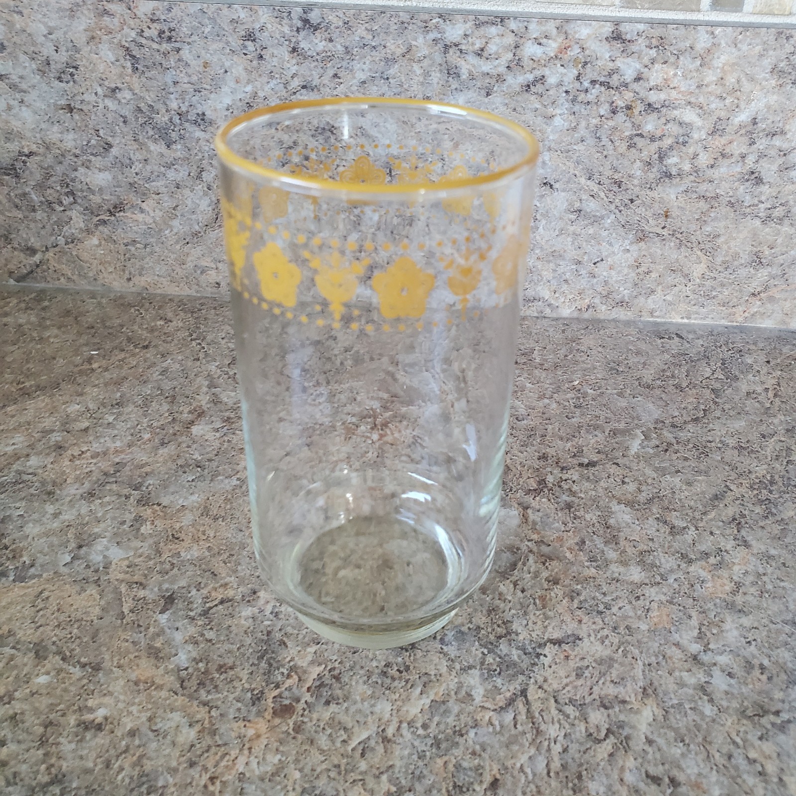 Vintage Corelle Corning Butterfly Gold Drinking Glasse/Tumbler 5”