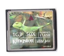 Kingston Elite Pro 1GB 50x CF/1GB-S CF Compact Flash Camera Memory Card