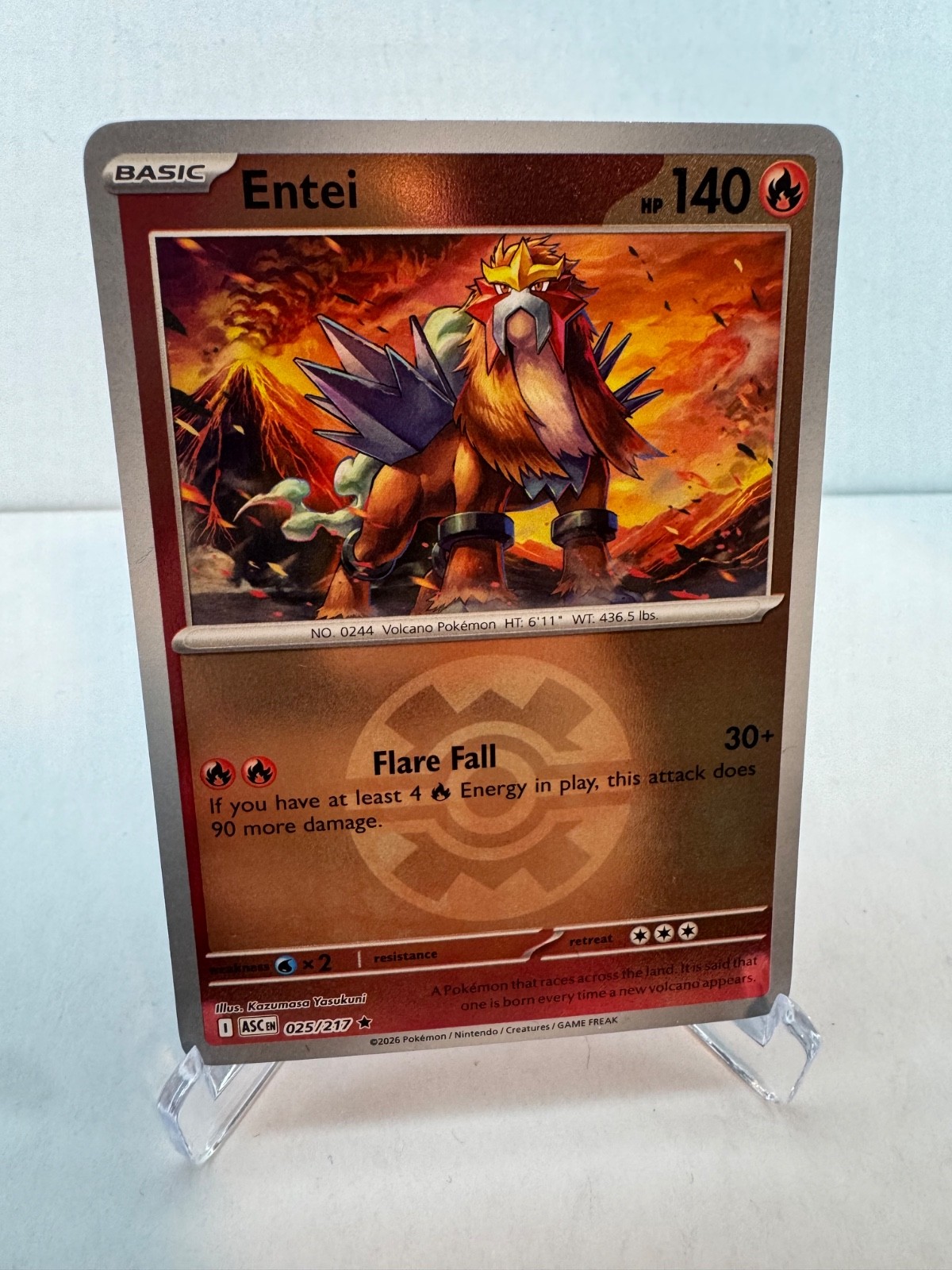 Entei 25/217 Reverse Holofoil (Quick Ball) - Ascended Heroes NM
