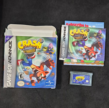 Crash Bandicoot 2 N-Tranced GBA Authentic CIB Cardboard Box Manual Game