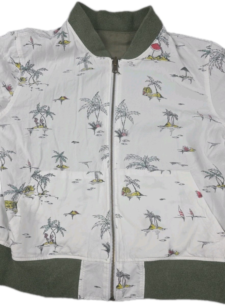 Faherty Reversible Aloha Bomber Jacket  Women’s S… - image 11