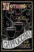 Holzschild 18X12 Cm Cappuccino With Friends Deko Geschenk Holz Schild