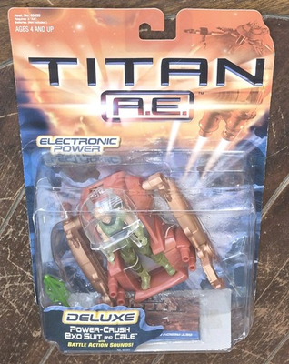 #ad Titan A.E. Deluxe 2000 CALE 3.5quot; Figure w Power Crush Exo Suit #65435 $36.70