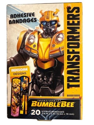 Transformers BUMBLEBEE Adhesive Bandages Awesome Designs 20ct Sterile NEW!