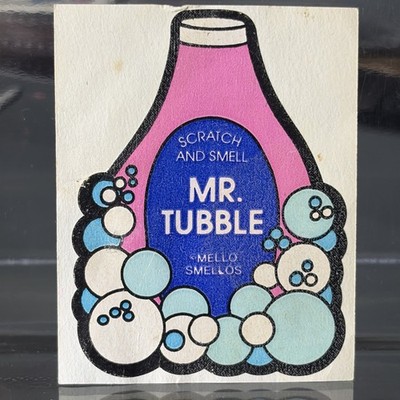 VINTAGE 80 S MELLO SMELLO TUBBLE BUBBLE SOAP SNIFF STICKER
