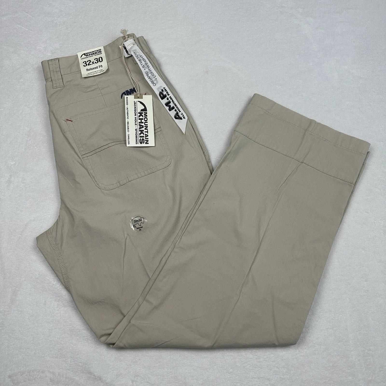 NWT Mountain Khakis Men's Original All-Mountain-Pant Relaxed Fit 32x30 Freestone