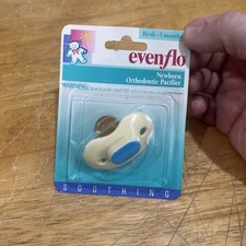 Vintage 1995 Evenflo Orthodontic Latex Pacifier Exerciser NOS Birth/3 Mos