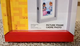 LEGO Red Lego Block 5 x 7 Picture Frame that is Stackable! #4113New & Sealed!