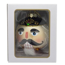 Kurt Adler 80MM Glass Nutcracker Ball Ornament