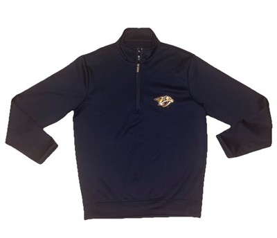 Nashville Predators NHL Antigua Twist Men s Medium 1/4 Zip Pullover Jacket