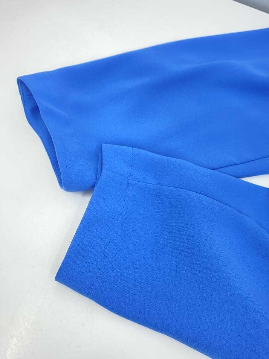 AMERI No Collar Long Coat S Blue Polyester Plain … - image 4