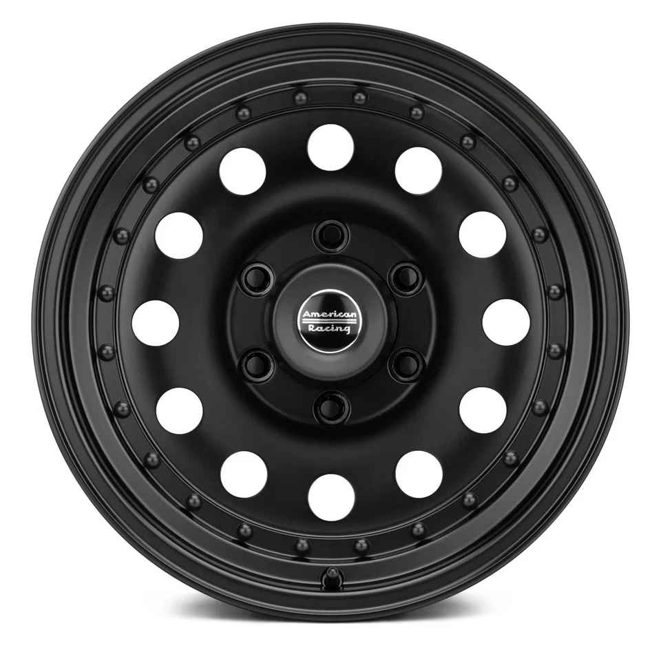 American Racing AR62 OUTLAW II 1PC Wheel 17x8 (0, 5x127, 83.06) Black Single Rim Foto 2 de 3
