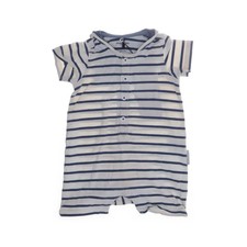 Polarn O. Pyret, Strampler, Größe: 62, Weiß/Blau, Baumwolle/Elasthan #ghd