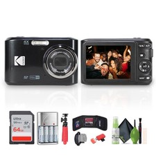 Kodak Pixpro FZ45 Digital Camera in Black FZ45BK Bundle with Accessories