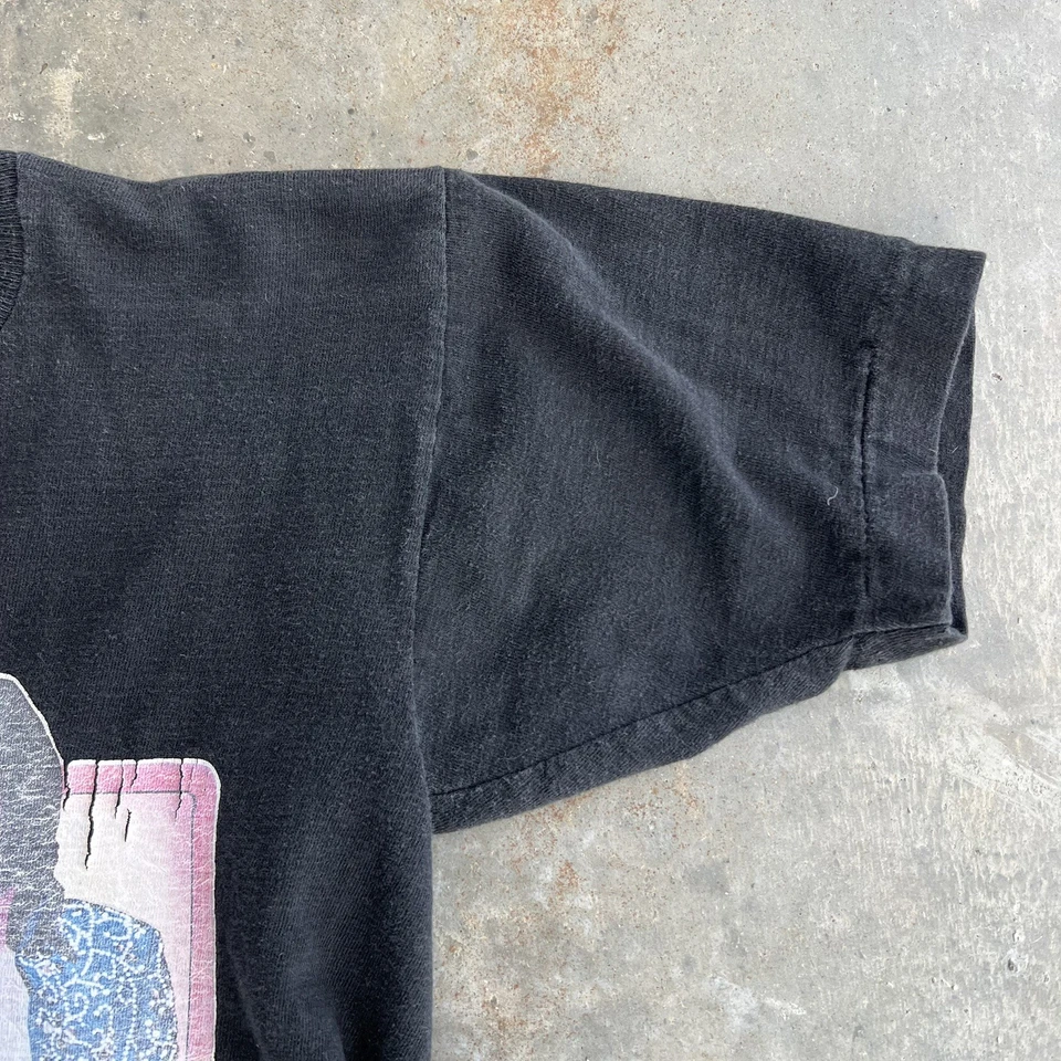 复古 70 年代猫王衬衫 1975 年音乐音乐会熨烫图形 T 恤尺寸 S — 第 4/4 张图片