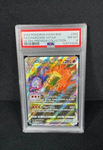 2022 Pokémon Charizard VSTAR UPC Full Art Black Star Promo 2022 #262 PSA 8 TCG
