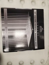 Luxury 12"  square rainfall Shower Head stainless steel and arm