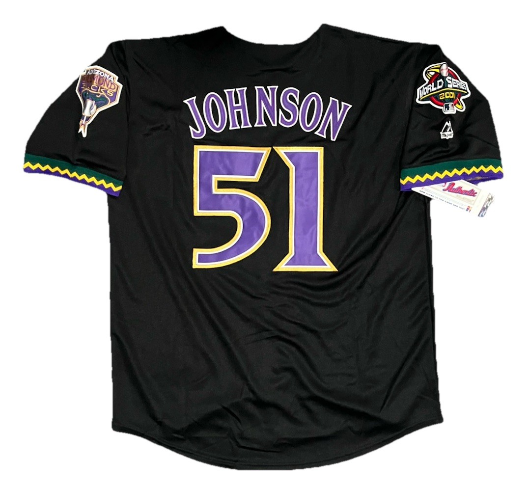 Randy Johnson Arizona Diamondbacks 2001 World Series Black