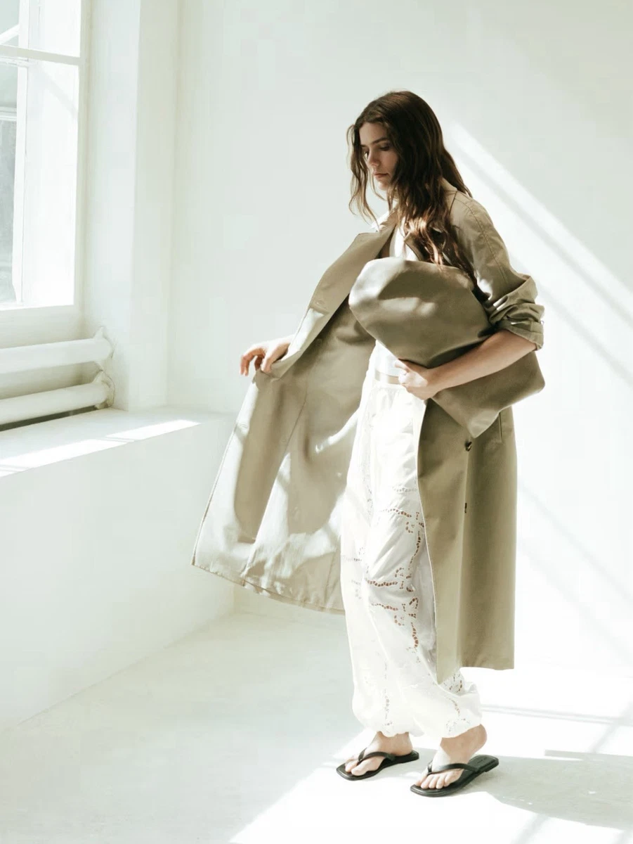 Pantalones para mujer H&M Edition Broderie Anglaise globo (blanco) grandes