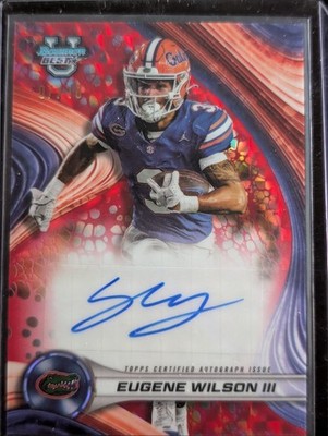 2024 Bowman U Best of 2024 Auto Eugene Wilson III Red Geometric Refractor /10