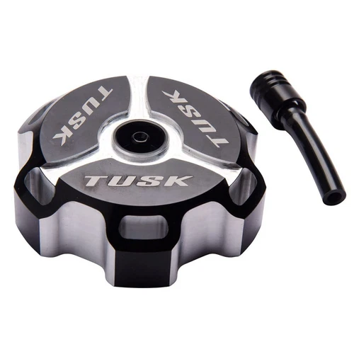 Tusk Billet Aluminum Gas Cap, Clarke Fuel Tanks Black Machined - Bild 2 von 5
