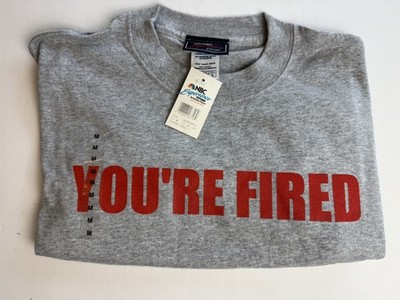 VINTAGE ''YOU'R FIRED'' 2004 THE APPRENTICE MEN'S MEDIUM SHIRT