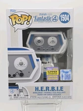 Funko Pop HERBIE #1504 Marvel Fantastic 4 2025 Summer Con Limited Edition Bobble