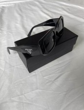 Prada PR17WS 1AB5S049 Women's Sunglasses 49 mm Black / Dark Grey Lens