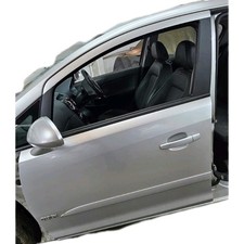 VAUXHALL CORSA D 5DR 2006-2014 SILVER Z157 DRIVERS FRONT DOOR COMPLETE + MIRROR