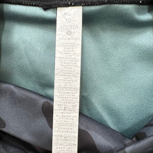 Lululemon Wunder Under High-Rise Tight 25"Full-On Luxtreme 10 Black Gray Camo - Picture 4 of 7