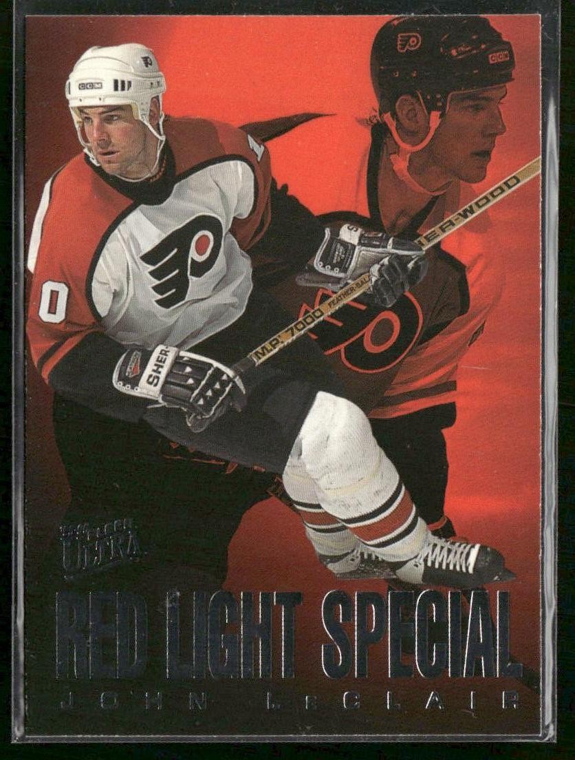 1995-96 Ultra John LeClair Red Light Special #5 Philadelphia Flyers