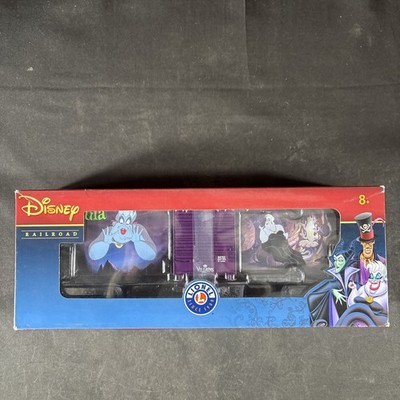 DISNEY VILLAINS URSULA LITTLE MERMAID HI CUBE BOXCAR 84763 LIONEL TRAIN O GAUGE