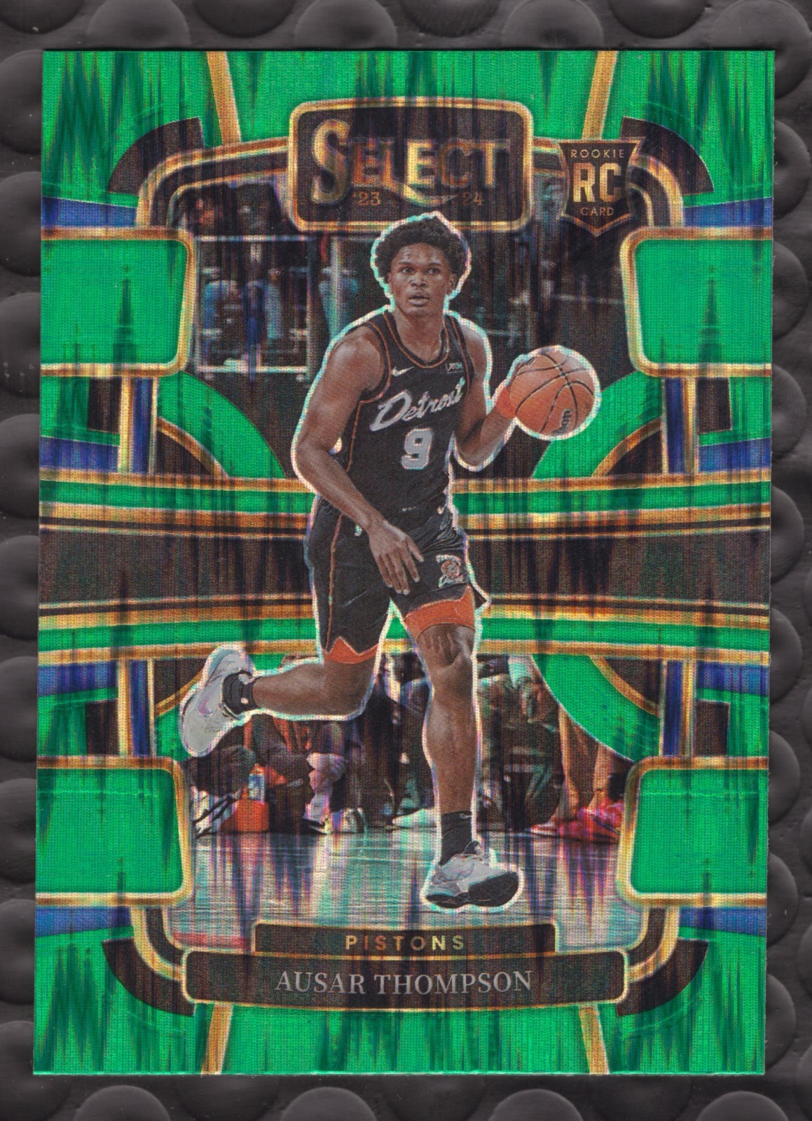 2023-24 Panini Select #95 Ausar Thompson Green Shock Prizms